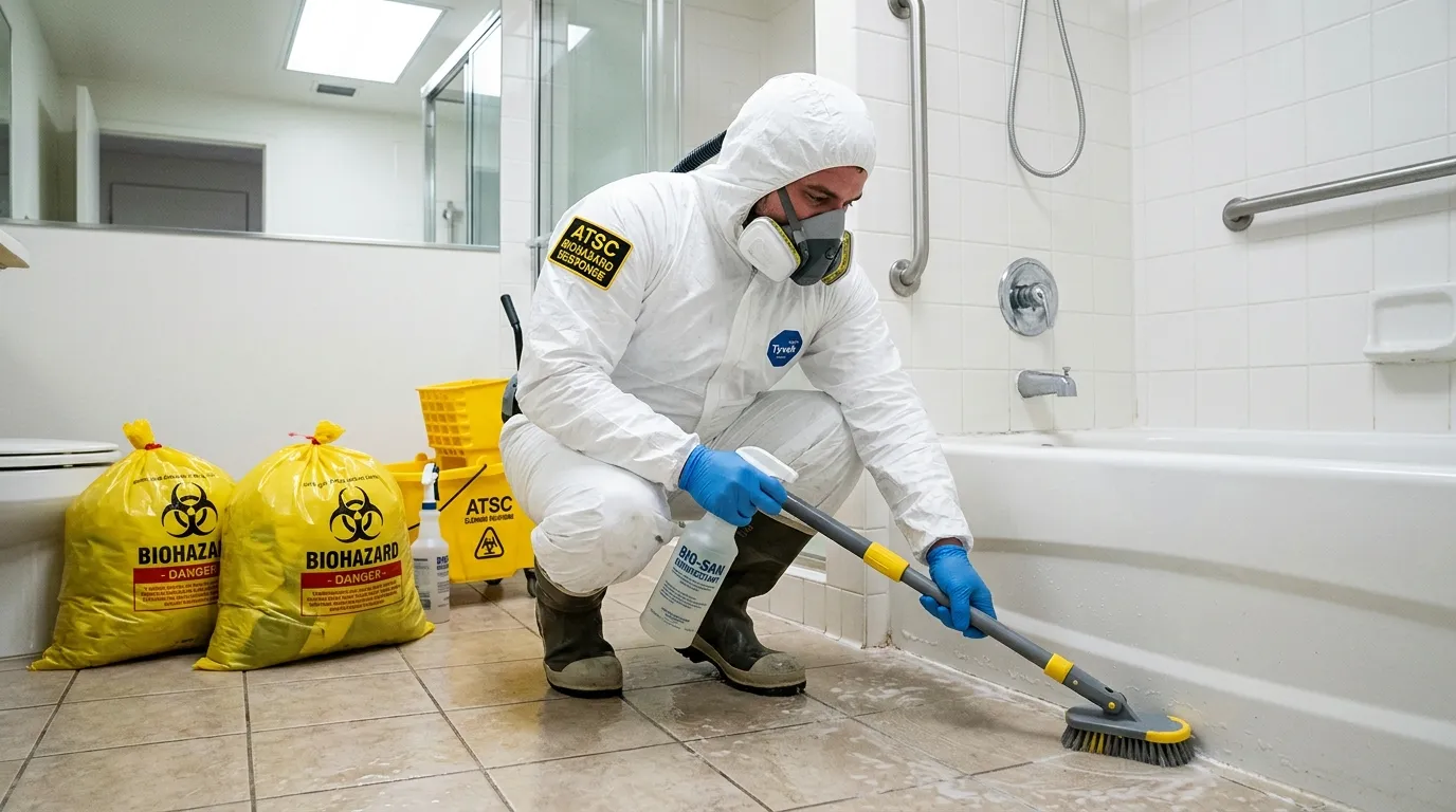 Decontamination equipment deployed for Blood Cleanup in Woodway